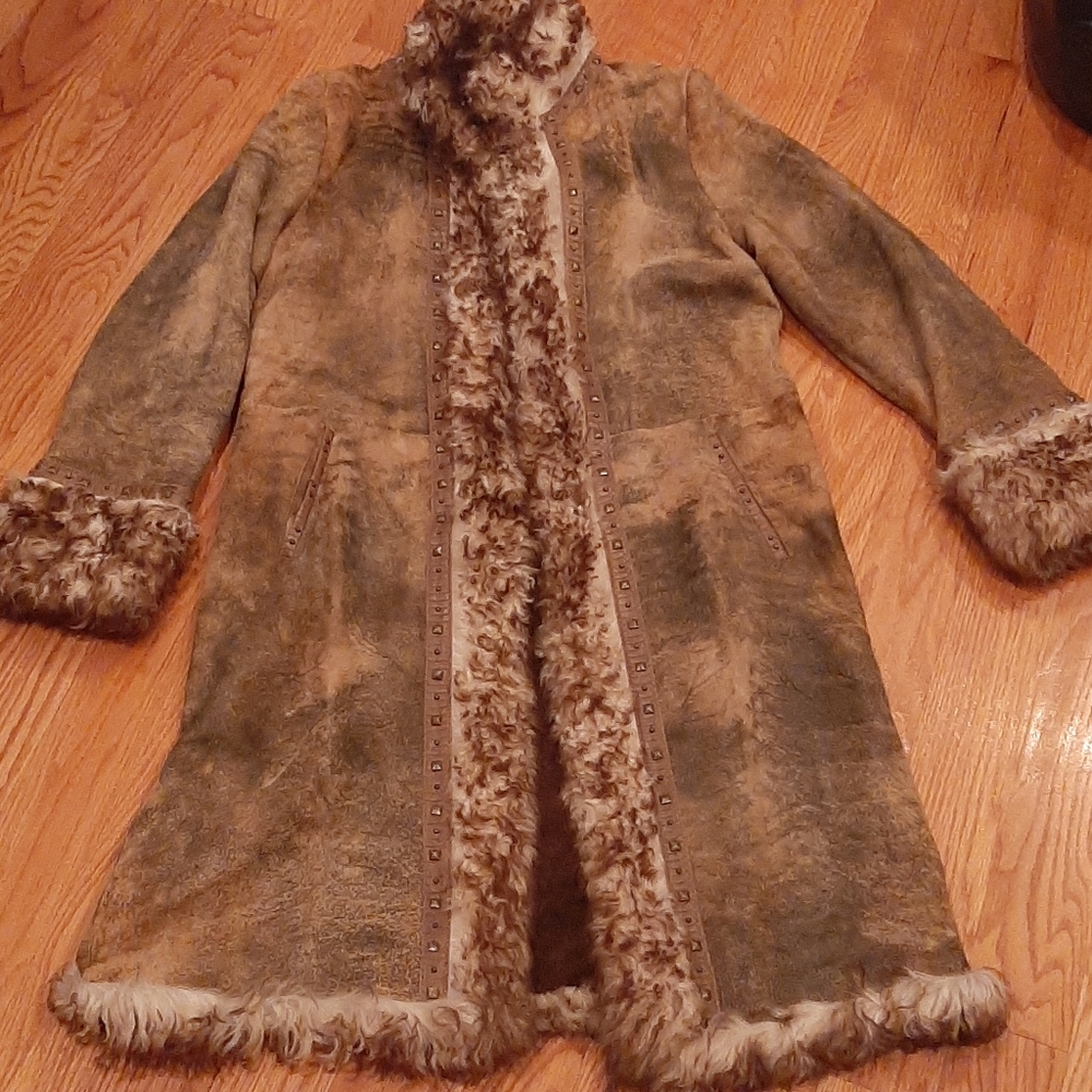 Shearling coat made in France
